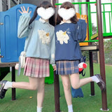 Long Sleeve Round Neck Plus Size Womens Pullovers Cute Kpop Clothes Casual Preppy Style Hoodies Winter 2021 Women's