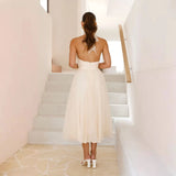 Women's Clothing 2025 Spring And Summer New High Fashion Mesh High-Collar Casual Hanging Neck Dress