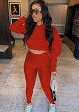 Hooded Cropped Top and Tight Legging