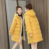 Quality Winter Jacket Women Parker Thick Down Cotton Jacket Large Size Mid-Long Hooded Outerwear Women Warm Winter