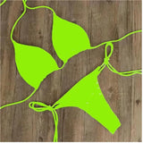 Neck With Bikini Sexy Swimsuit Lady Split Strap Adjustable Multi-Color Swimsuit