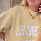 Fashion Women Sweatshirts Tops Autumn Vintage Faded Washed Letters Sweatshirts Long Sleeve O-Neck Pullover Tops Streetwear-Outfit
