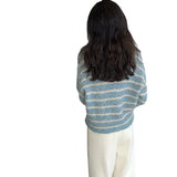 Spring New Color Sweater Coat Women's Korean Style Retro Lazy Soft Waxy Loose Short Knitted Cardigan-Outfit