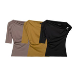 Homemade New Women's Dress Classic Asymmetrical Nylon Top