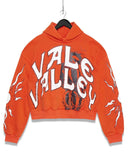 autumn and winter men street trend letter print sweatshirt retro high street loose couple pullover hooded sweatshirt-Outfit