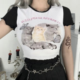 Angel Printed Short Sleeve Crop Top T Shirt Women Summer Clothes Cute Print T-shirt Ladie Streetwear Tee Shirt