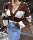 Knitted Suit For Women In Spring And Autumn 2024 New Age-Reducing Short Sweater Two-Piece Set-Outfit