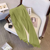 Suit Suit Pants Women Straight Loose 2025 New Spring And Autumn Leisure Wide Legs Commute Black