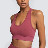 2 Piece Sport Gym Clothes Fitness Set Squat Proof Pant Seamless Leggings Sport Bra Sportwear Crop Top Active Workout