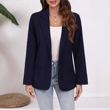 Wish Spring And Autumn Fashion Splicing Collar Repair Cardigan Temperament