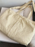 Vintage Wash Large Shoulder Bag-Outfit