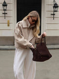 Autumn And Winter New Maillard Style Retro Fashion Casual Jacket Jacket
