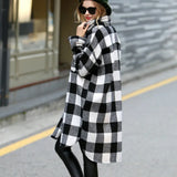 Style Oversized Plaid Shirts Blouse Women Autumn Cotton Blouse Long Sleeve Plus Size Blouses 2020 Button Up Shirt