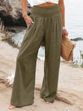 New Spring Women's Casual Cotton Lint Comfortable Mid-Rise Trousers