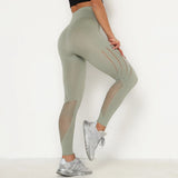 Sport Women Fitness Gym Push Up Leggings High Waist Seamless Pants Running Sport Jogging Sports Mesh Sexy