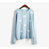 Korean Sweet Long Sleeve Punk Thicken Pullover Harajuku Clothing 2020 Women's Cute Loose Clouds Sweater for Women
