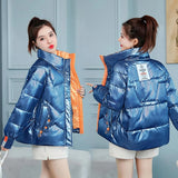 2021 New Women's Clothing Solid Cotton Parkas Short Women's Outwear Autumn Winter Jacket Coats Women Puffer