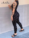 Mesh Two Piece Outfits Women Autumn Long Sleeve Top And Pants Matching Sets Female Casual
