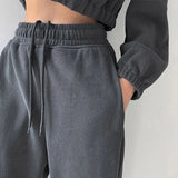 Sweatpants For Women Summer Baggy Pants High Waist Jogger Wide Leg Trousers Spring Women's Sports Pants Summer Sweatpants-Outfit