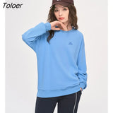 Women Sweatshirts 2022 Autumn Long Sleeve O Neck Loose Hoodies Letters Print Casual Streetwear