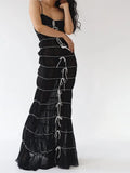 2023 Sexy Women Sleeveless Casual Sling Dress Spaghetti Strap See Through Tie-up Long Dresses Sexy Y2K Party Vestidos-Outfit