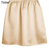 Slips Women'S Intimates Casual Mini Skirts Underskirt Skirts Ladies Basic Half Petticoat Intimates