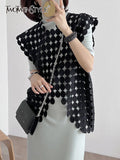 Cut Out Loose Tank Tops For Women V Neck Sleeveless Solid Minimalist Sexy Vests Female Summer Clothing Style
