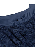 Lace Short Sleeve A-line Bridesmaid