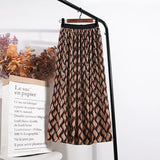 Summer Chiffon Beach Boho Maxi Women Skirt High Waist Floral Print Vintage Holiday Ruched Long Fashion Skirts