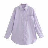 Ins14 Color Pocket Decoration Women's Basic Long-Sleeved Shirt In Spring And Summer Of 2024-Outfit