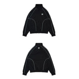 And Winter Broken Planet Sports Windbreaker Set Fashion Zipper Solid Color Coat Street