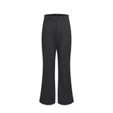 Women Flare Pants 2023 New Bottom High Waist Embroidery Y2k Trousers Fashion Vintage Japanese Black Pantalon Femme-Outfit