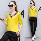 2022 Two Piece Set Top And Pants Suit Outfits For Women Tracksuit Lounge Wear Korean Fashion Clothing 2 Piece Set