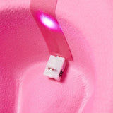 Feather Trim Cowboy Hats with Colorful LED Light Fun Club Party Disco Pink Cowgirl Hat for Women Men-Outfit