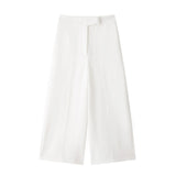 New Summer Style High Waist Shows Thin Solid Color Casual Fashion Wide Leg Trousers 9929026-Outfit