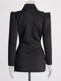 2025 Spring New Temperament Of The Wind Heavy Industry Water Diamond Inlaid Decoration Design Feel Waist Thin Coat