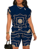 Summer Independent Station Fashion And Leisure Design Pin Digital Printing Set-Outfit