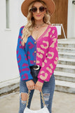 Print Button Down Dropped Shoulder