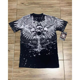 2025 New Printed Skull-Head T-Shirt Top With Casual Fashion Round-Neck Short