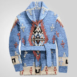 Men's Vintage Heavy Industry Jacket T-Shirt Long Thick Sweater Jacket In Autumn And Winter