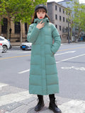 2022 Thick Down Parka Women Hooded Winter Warm Coat Korea Long Down Jacket Female Puffer Cotton Padded Jacket Snow