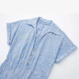 New Hollowed-Out Embroidered Shirt-Style Long Dress 7946528-Outfit