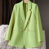 And Autumn Small Suit Jacket Women 2025 New Korean Version Of Loose Leisure Net Red Coffee-Color Suit Women's