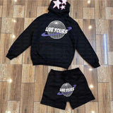 Hip-Hop Street Letter Printed Hoodie Y2K Fashion Pullover Sweater Sweater-Outfit