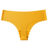 Lady One-Thick Thread Wave Side Cotton Crotch Low-Waist Bikini Trousers