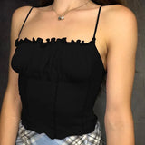 New 2020 Cute Purple Pink Camis Cop Tops Tank Tops Tees Off Shouler Cropped Top Sexy t shirt For Women Summer