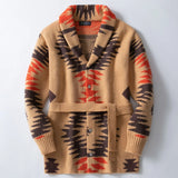 Men's Men's Vintage Heavy Industry Jacket Sweater Mid-Series Tie Tie Jacket