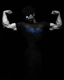 Demon Line Manuscript Spider Before And After Printing Short-Sleeved T-Shirt Summer Tide Necker Men's