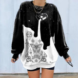 Sweatshirt Women Colorful Pullover Tops Spring Autumn Fashion Streetwear Oversized Loose Shirt Pullover Sweatshirts