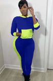 Contrast Color Hooded Sexy